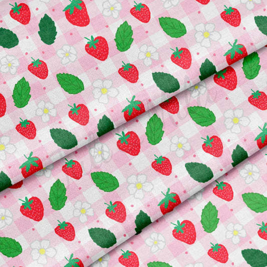 100% Cotton Fabric CTN2469 Strawberries
