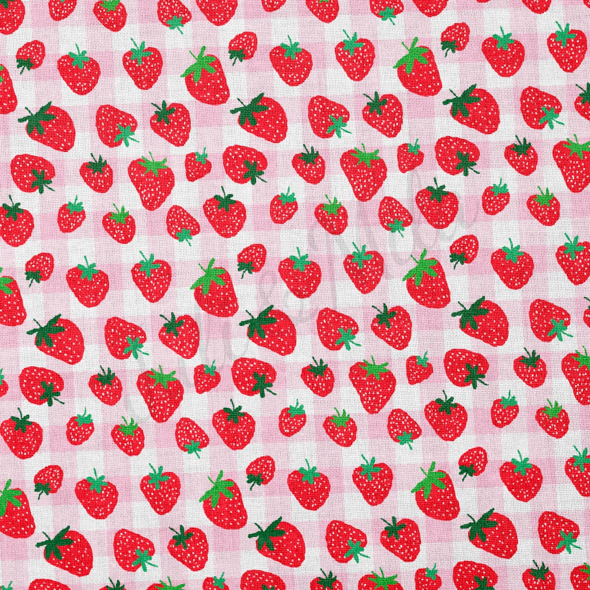 100% Cotton Fabric CTN2473 Strawberries