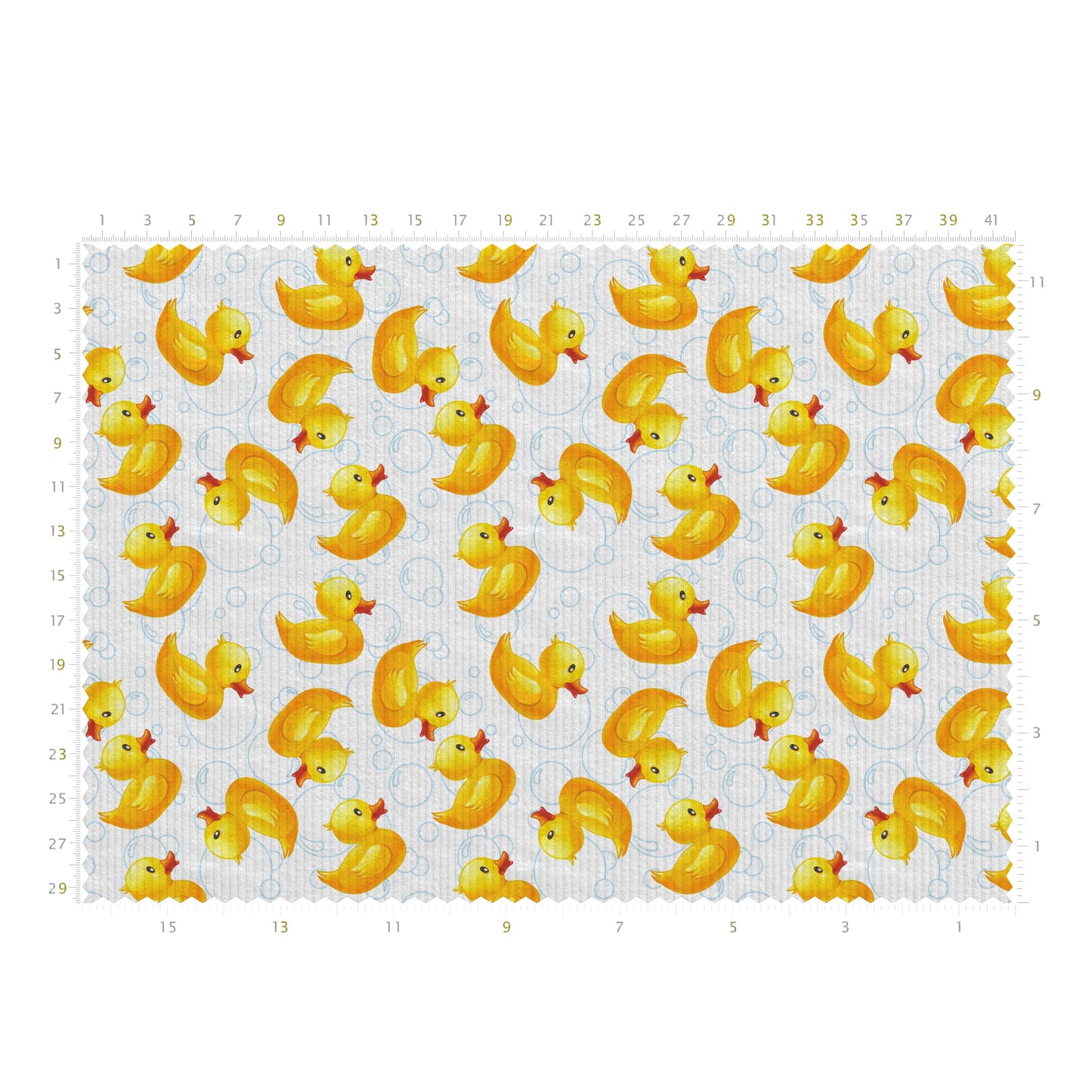 Rib Knit Fabric RBK2587 Ducks