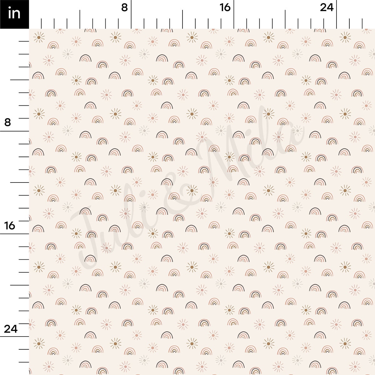 Rib Knit Fabric RBK2422 Rainbow