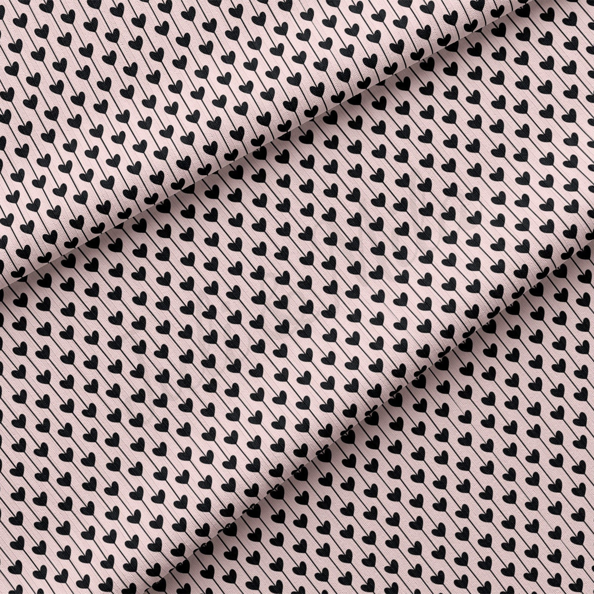 Rib Knit Fabric RBK2450 Valentine's Day