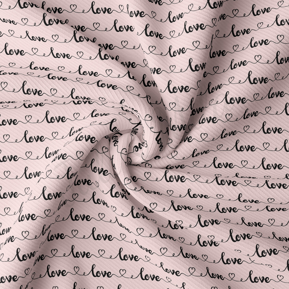 Rib Knit Fabric RBK2451 Valentine's Day