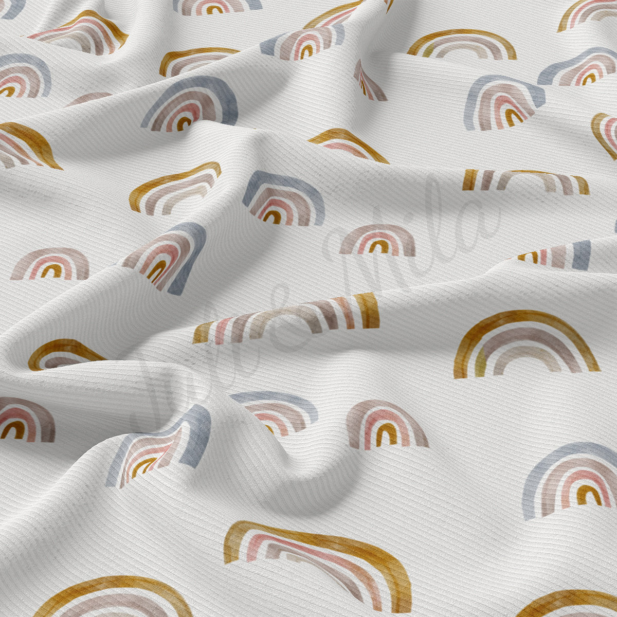 Rib Knit Fabric RBK2463 Rainbow