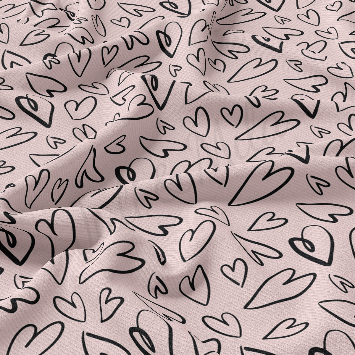 Rib Knit Fabric RBK2476 Valentine's Day