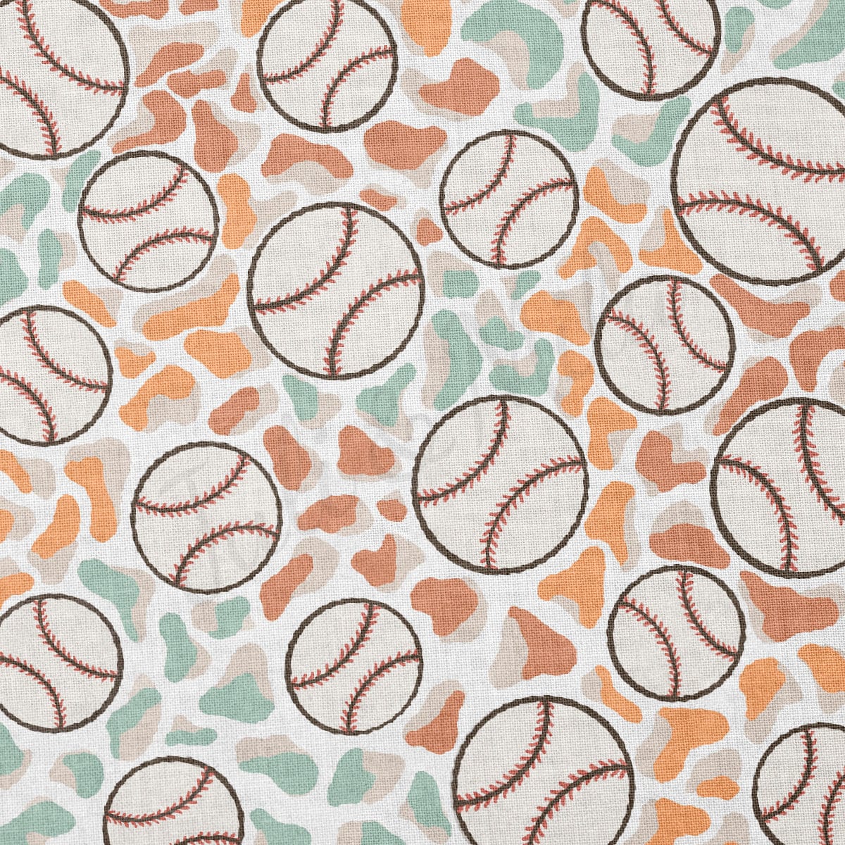 100% Cotton Fabric CTN2510 Baseball