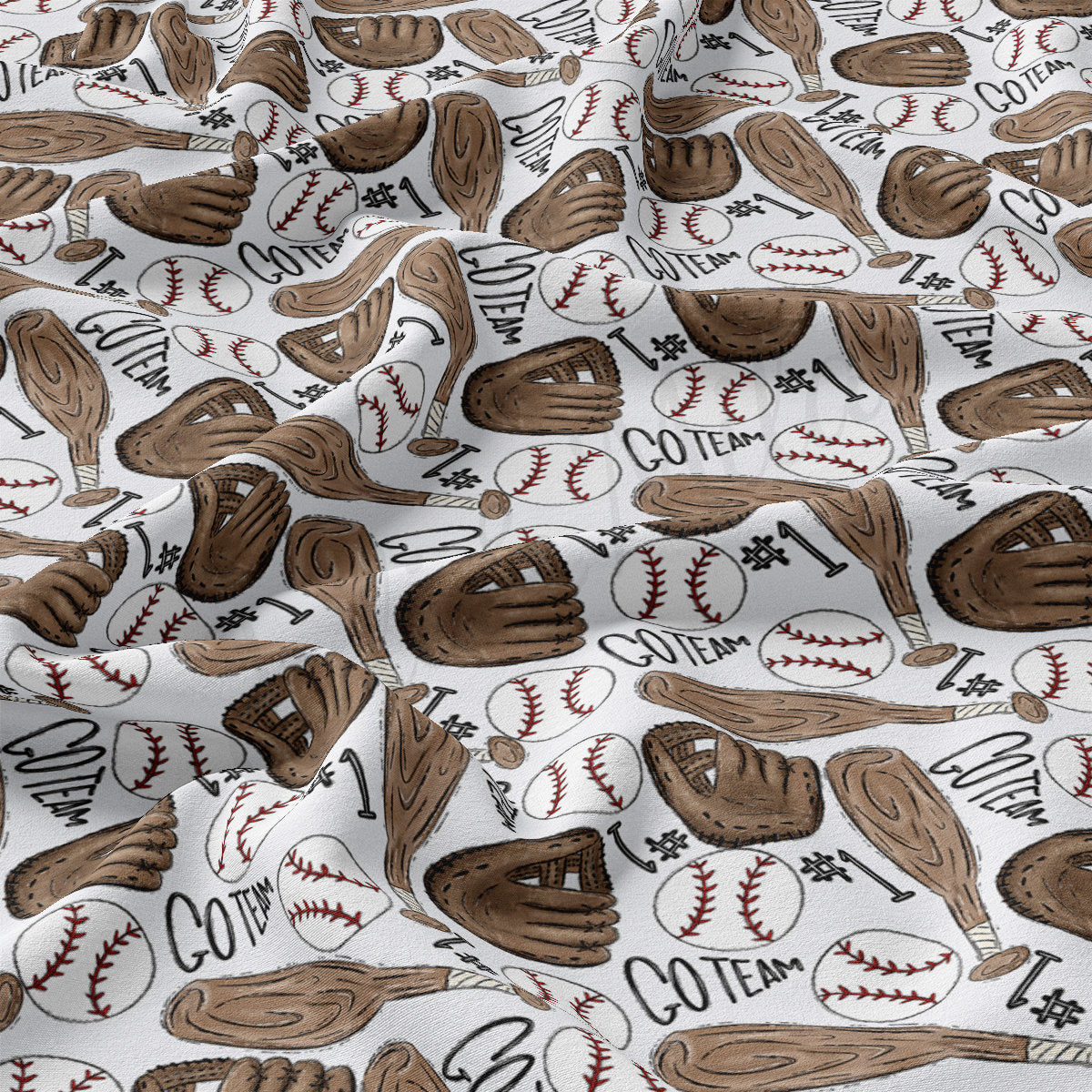 DBP Fabric Double Brushed Polyester DBP2511 Baseball