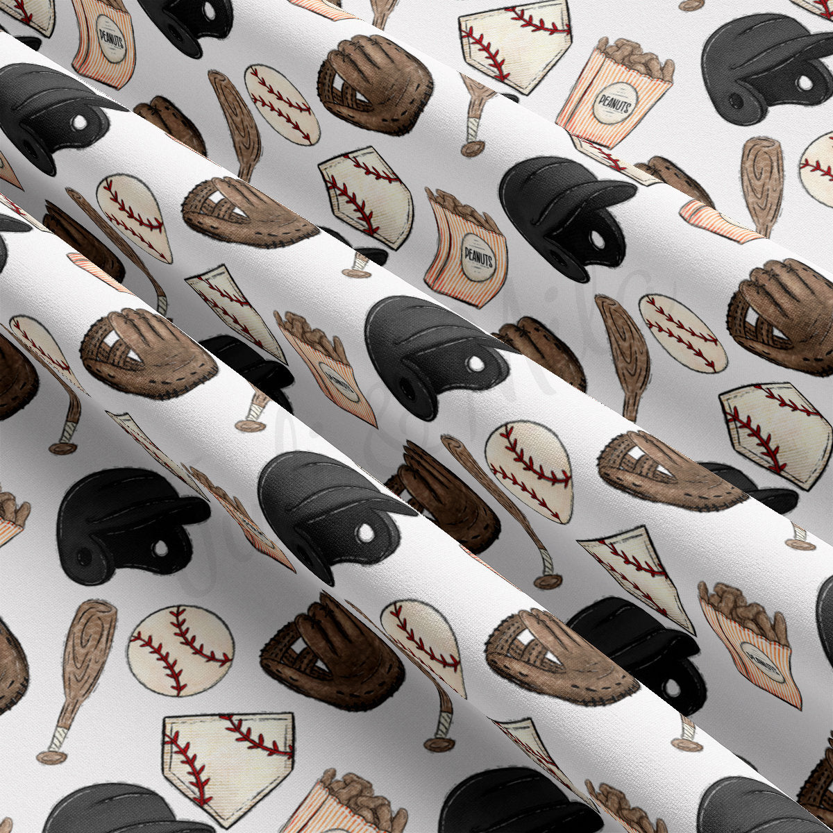 DBP Fabric Double Brushed Polyester DBP2513 Baseball