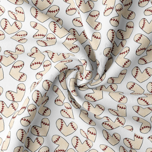 DBP Fabric Double Brushed Polyester DBP2514 Baseball