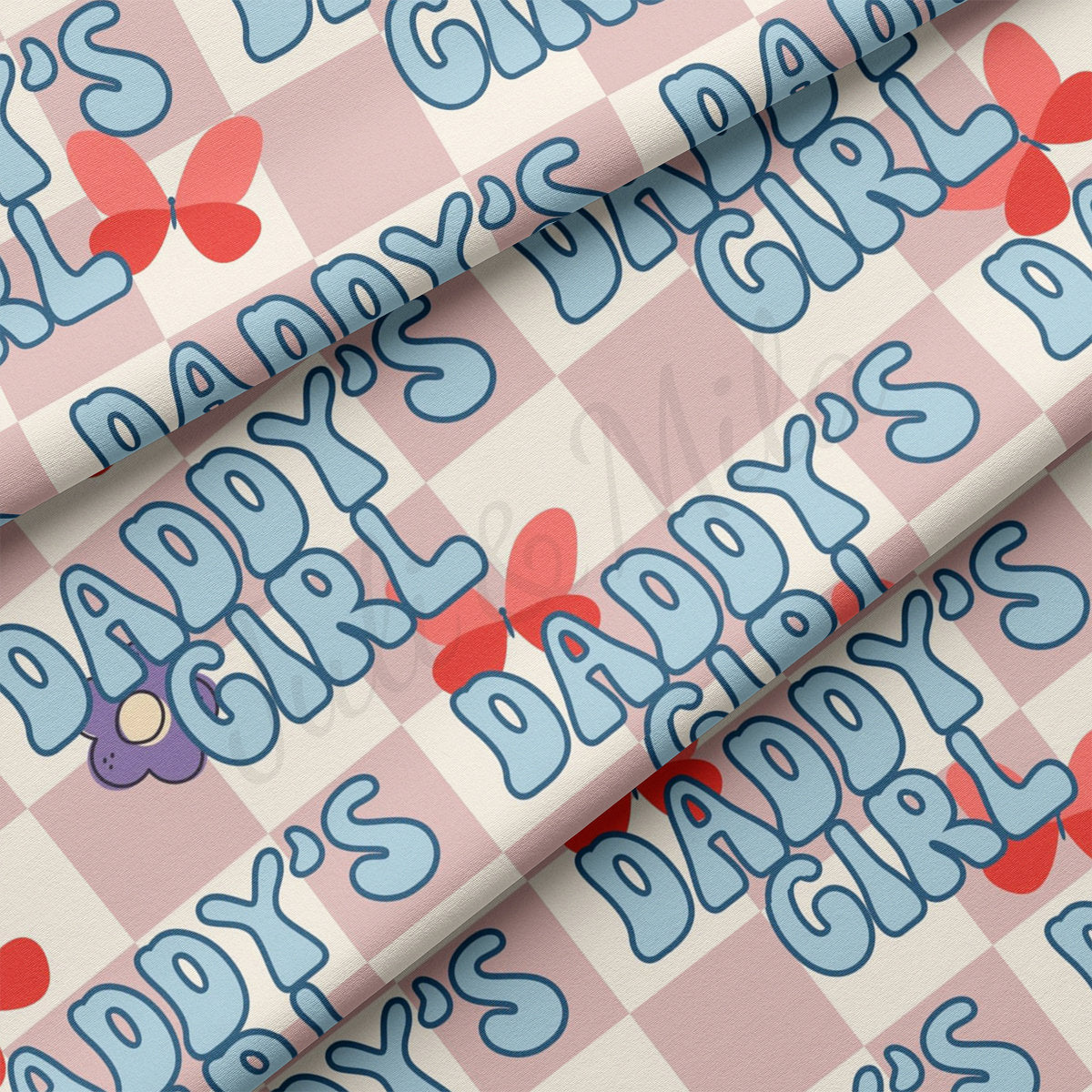 DBP Fabric Double Brushed Polyester DBP2517 Daddy's Girl
