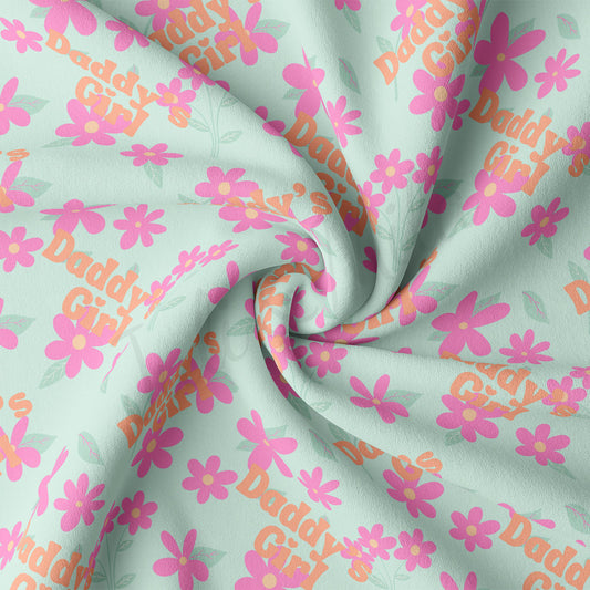 DBP Fabric Double Brushed Polyester DBP2519 Daddy's Girl