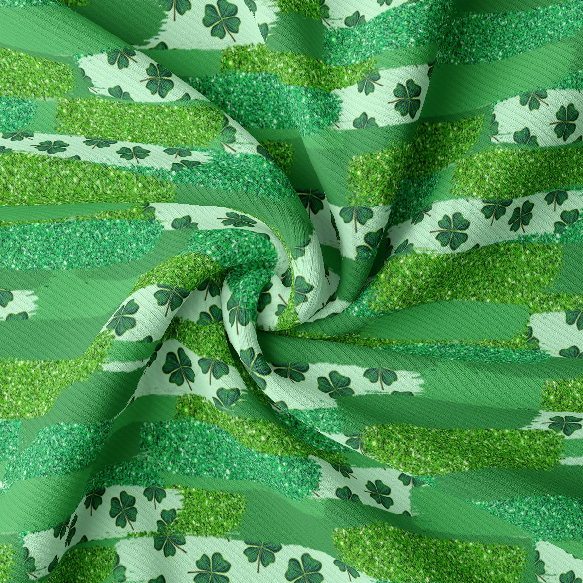 Rib Knit Fabric RBK2505 St. Patrick's Day
