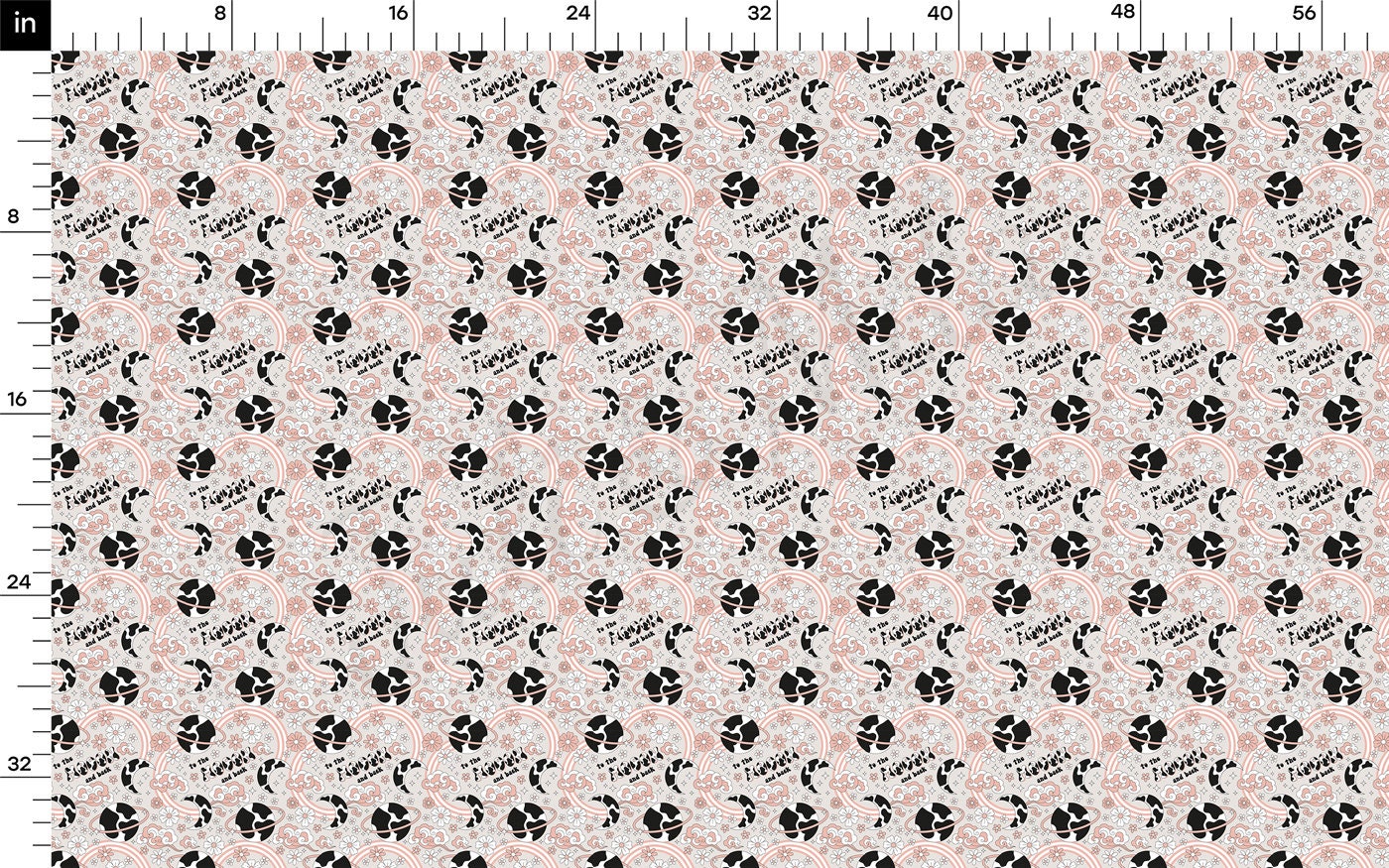 DBP Fabric Double Brushed Polyester DBP2606 Cow