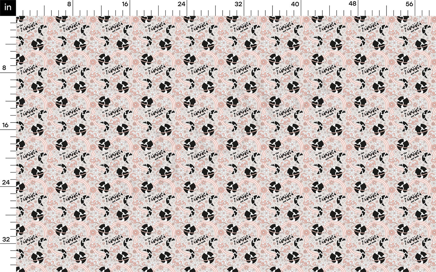 DBP Fabric Double Brushed Polyester DBP2606 Cow