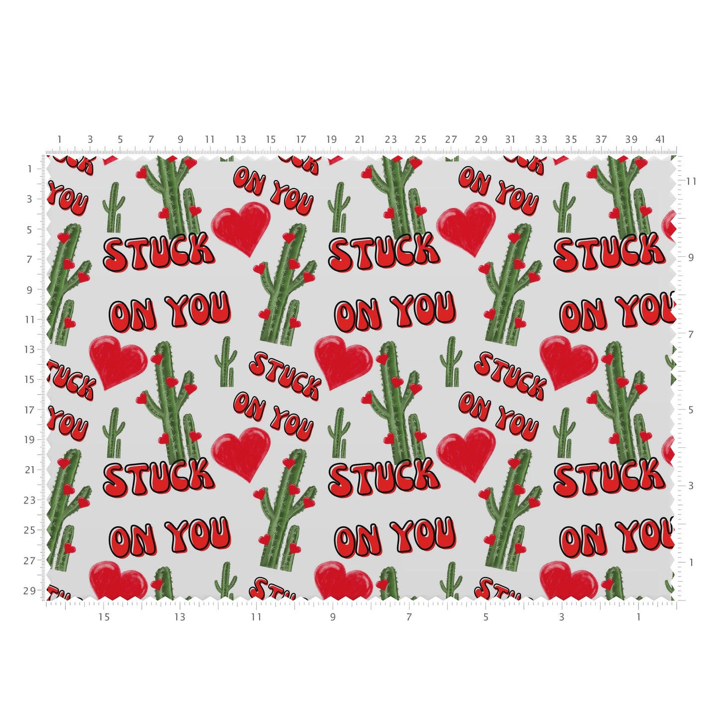 DBP Fabric Double Brushed Polyester DBP2632 Valentine's Day Stuck on You