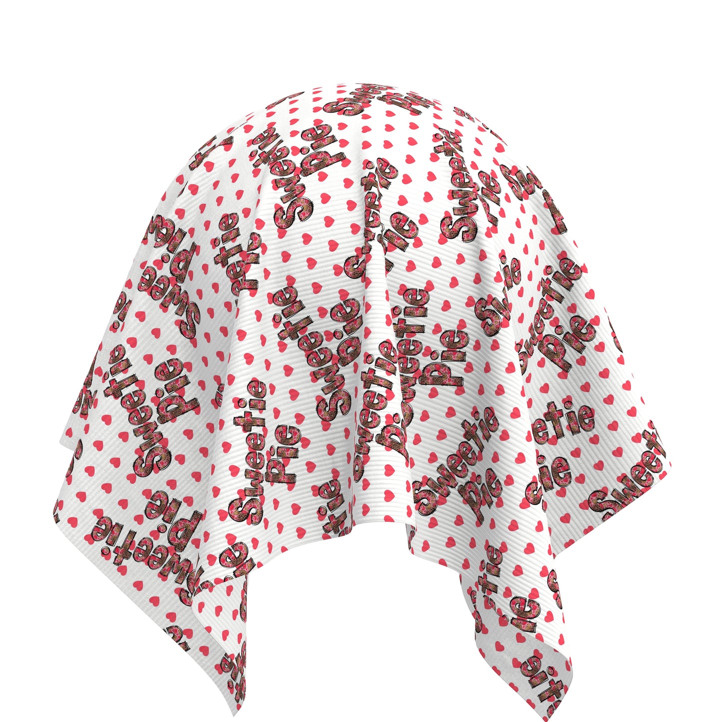 Rib Knit Fabric RBK2637 Valentine's Day Sweetie Pie