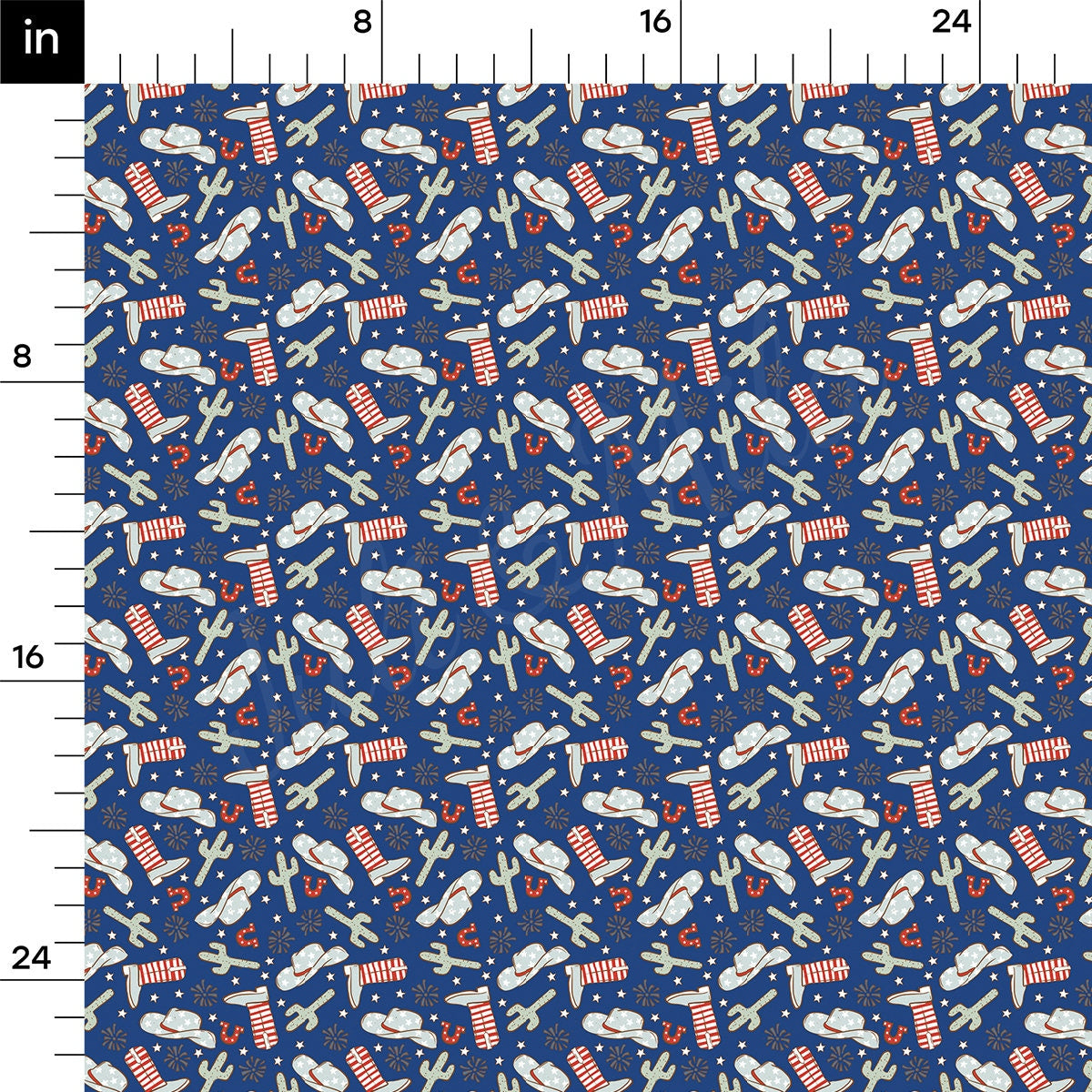 Rib Knit Fabric RBK2611 4th of July Patriotic