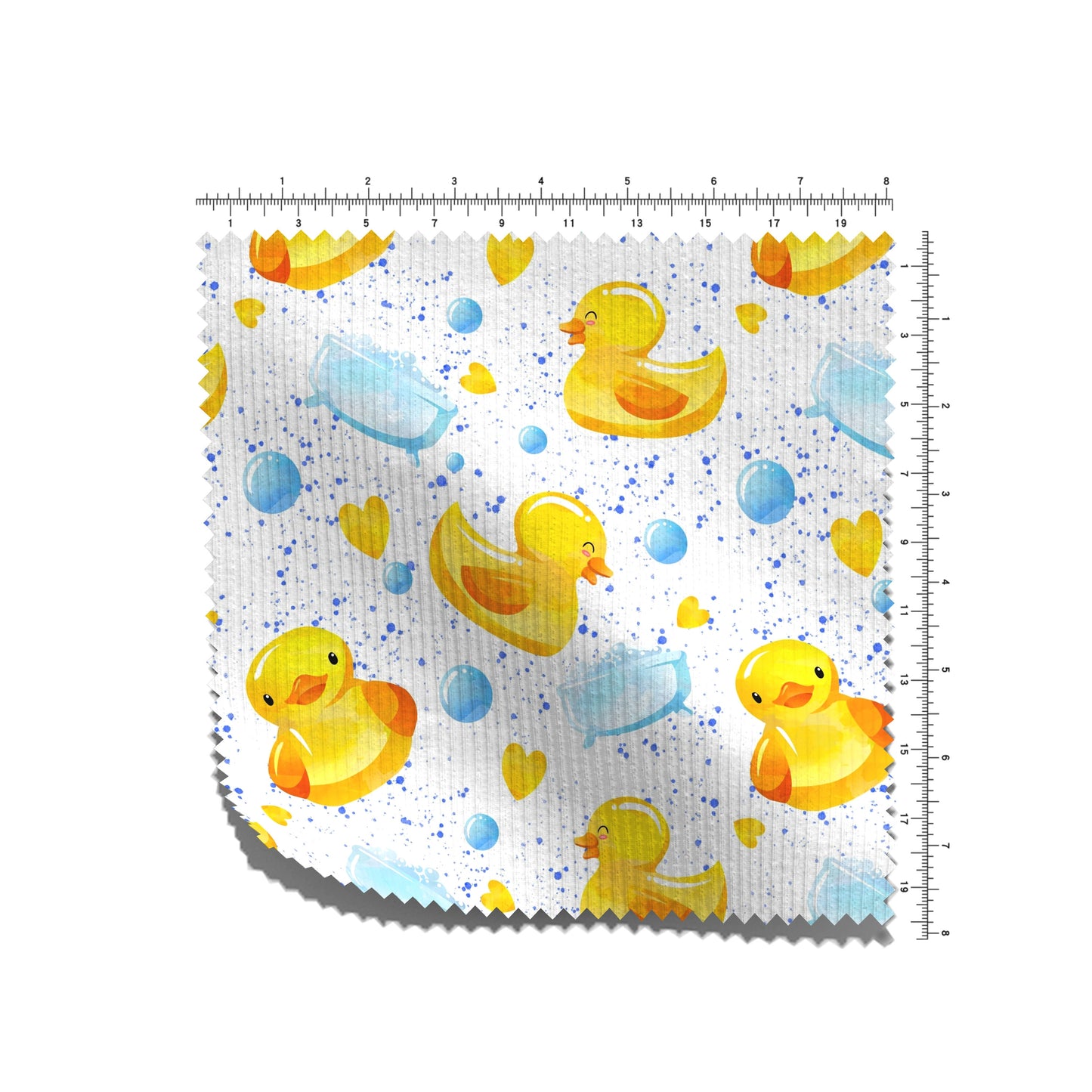 Rib Knit Fabric RBK2589 Ducks
