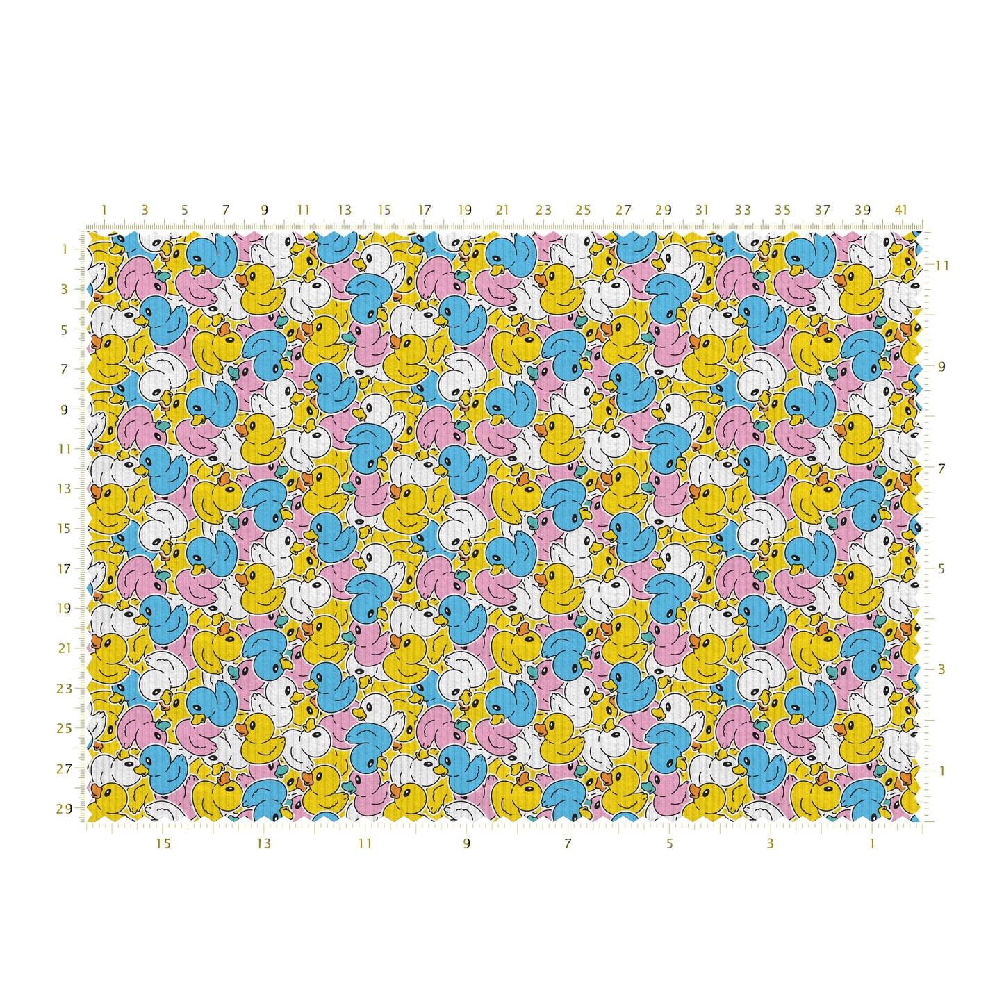 Rib Knit Fabric RBK2590 Ducks