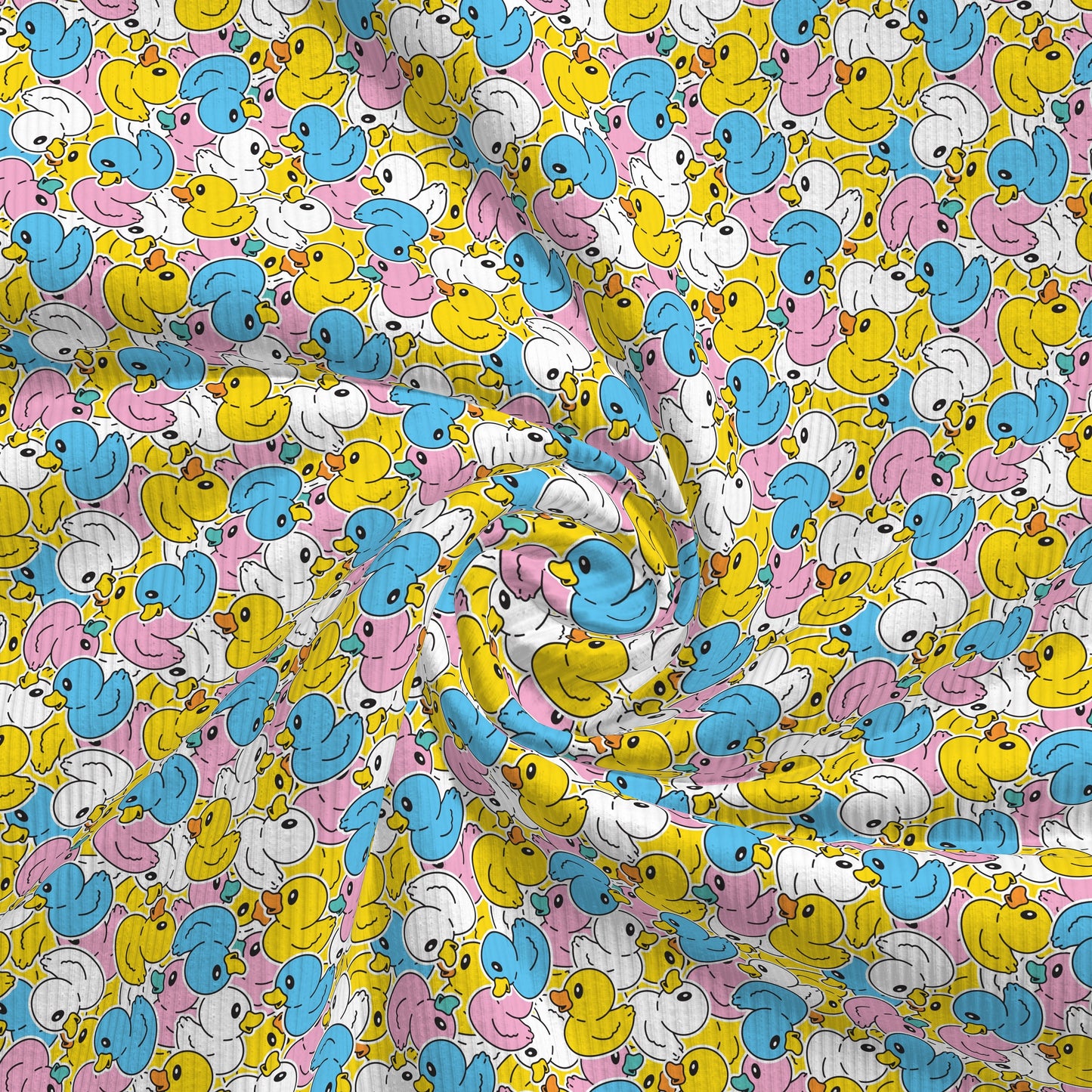 Rib Knit Fabric RBK2590 Ducks