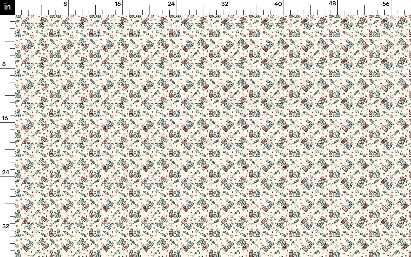 Bullet Fabric AA2609 Patriotic 4th of July