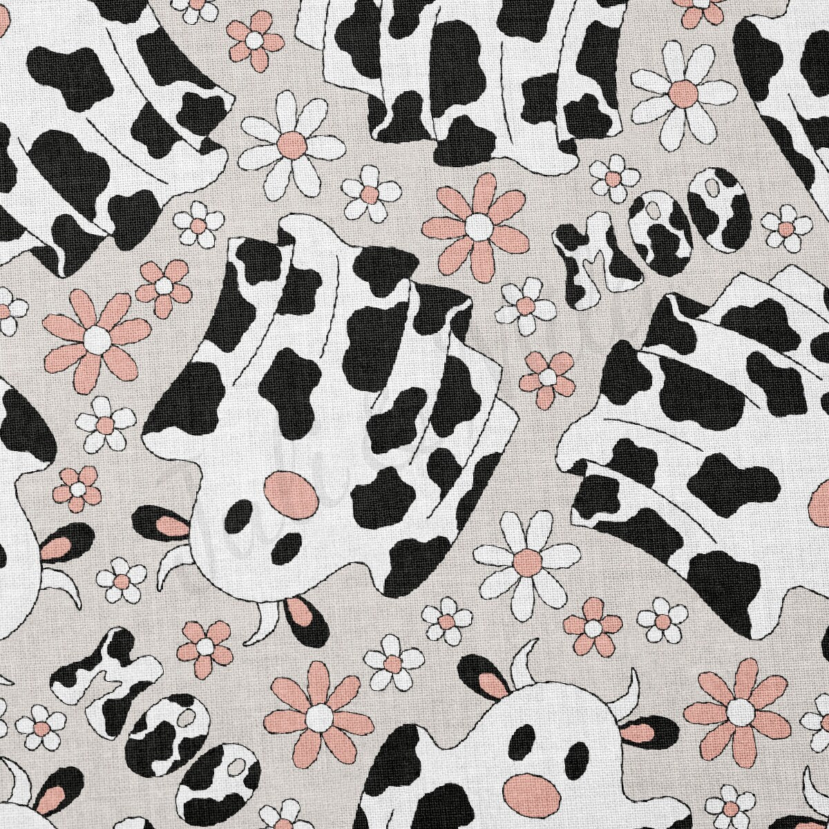 100% Cotton Fabric  CTN2603 Boho Cow