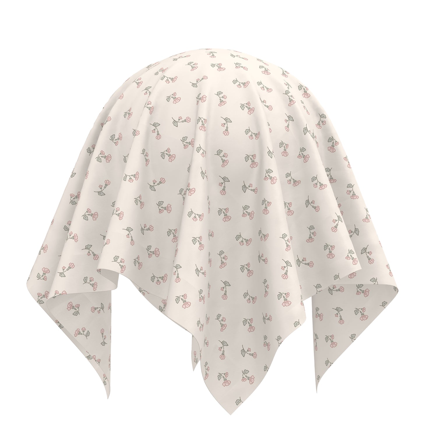 100% Cotton Fabric By the Yard Printed in USA Cotton Sateen -  Cotton CTN2657 Floral