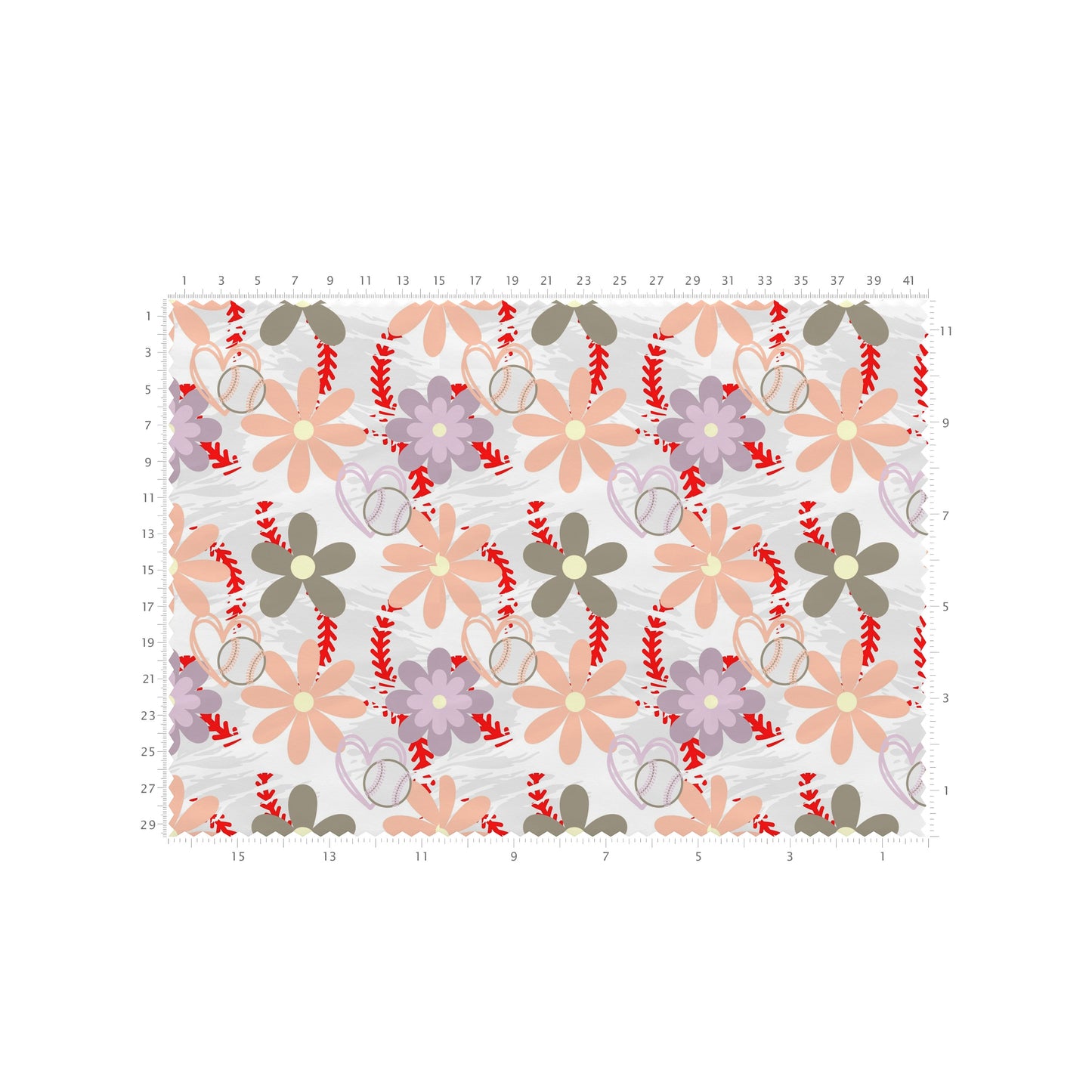 100% Cotton Fabric By the Yard Printed in USA Cotton Sateen -  Cotton CTN2636 Baseball