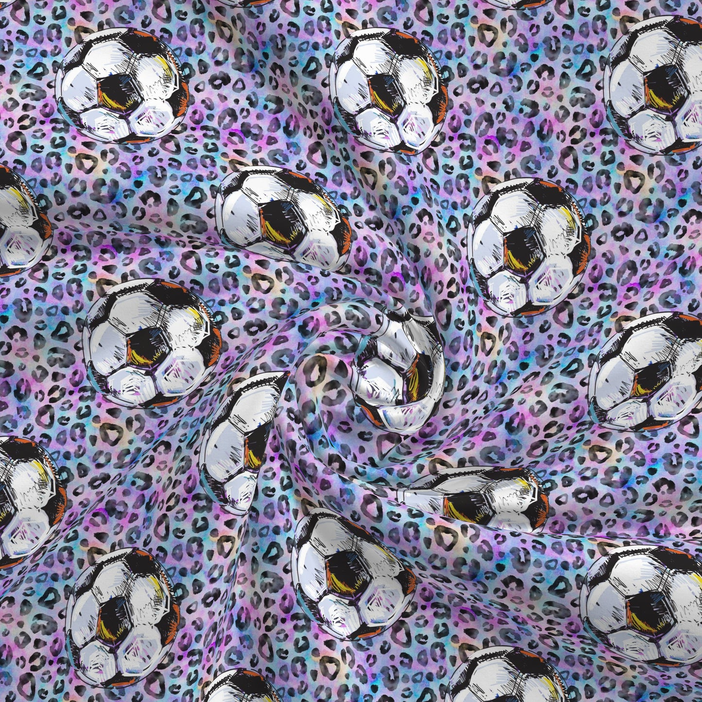 100% Cotton Fabric By the Yard Printed in USA Cotton Sateen -  Cotton CTN2645 Soccer
