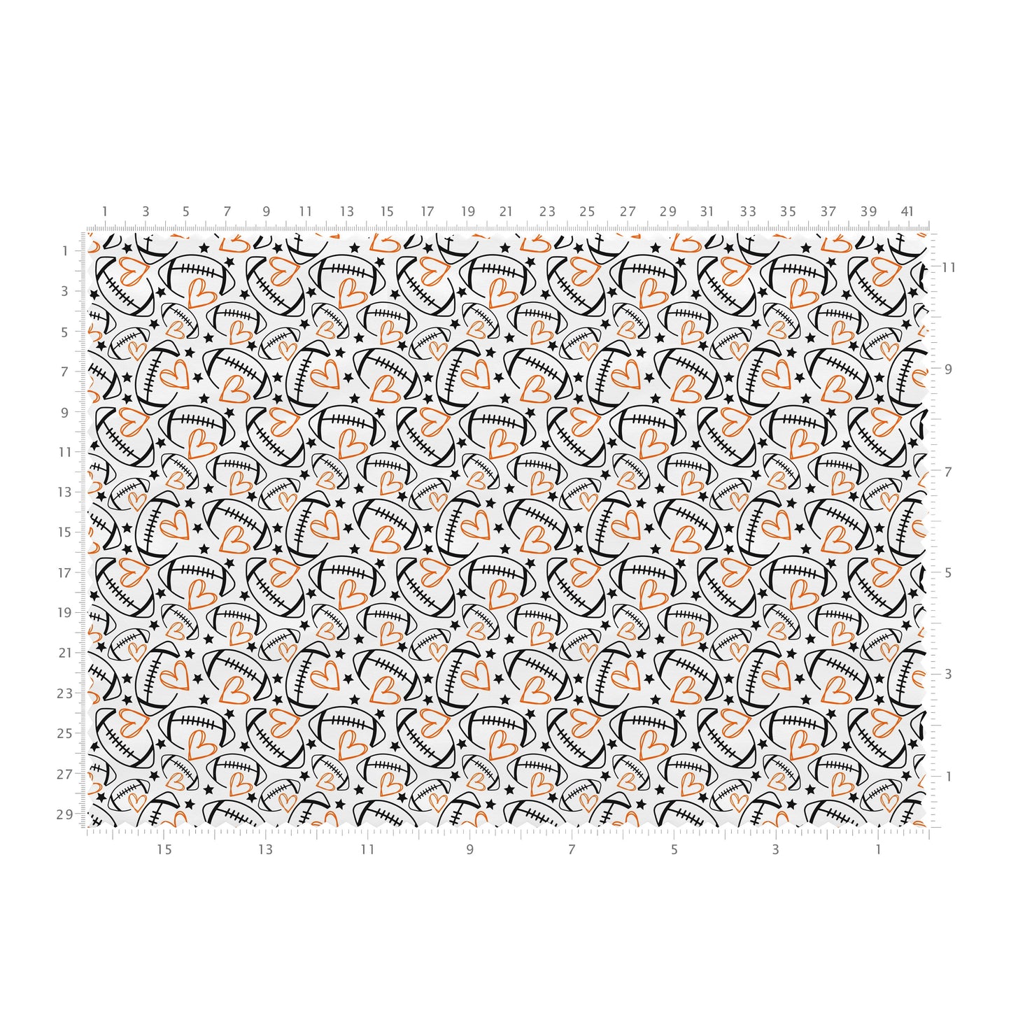 100% Cotton Fabric By the Yard Printed in USA Cotton Sateen -  Cotton CTN2646 Football