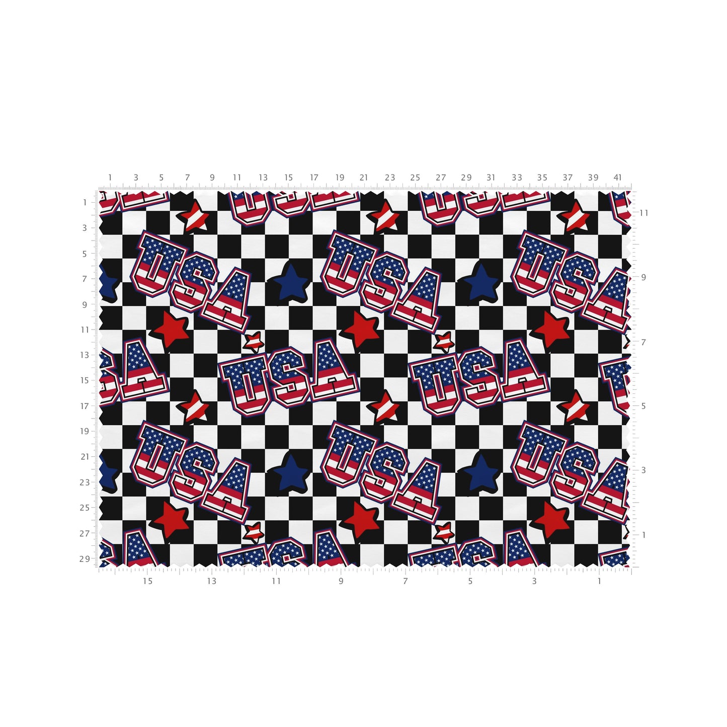 100% Cotton Fabric By the Yard Printed in USA Cotton Sateen -  Cotton CTN2648 USA 4th of July