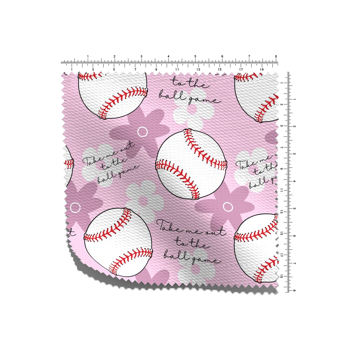 Baseball Bullet Fabric AA2635 Take me out to the ball game