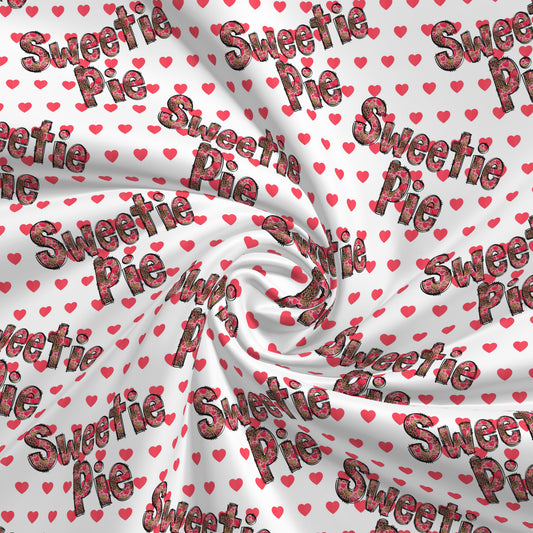 DBP Fabric Double Brushed Polyester DBP2637 Valentine's Day Sweetie Pie