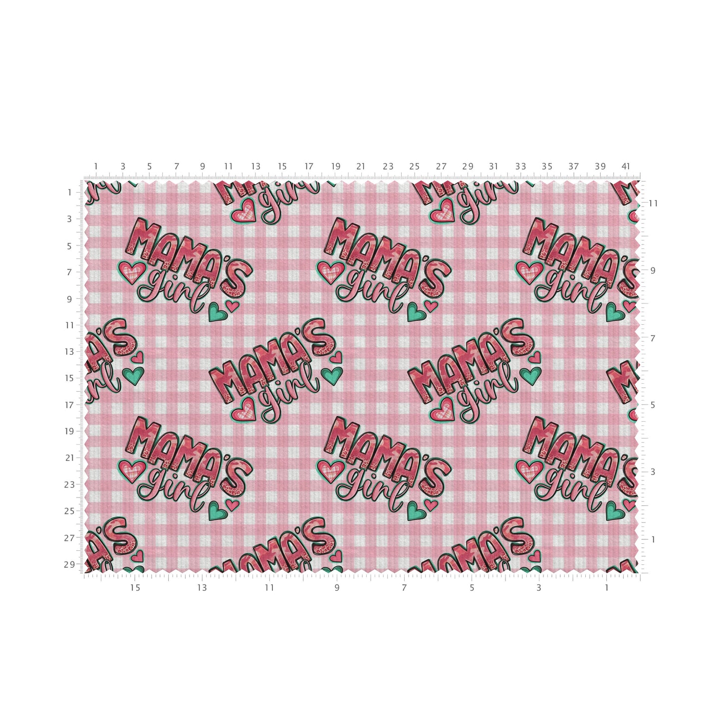 Rib Knit Fabric RBK2643 Mama's Girl