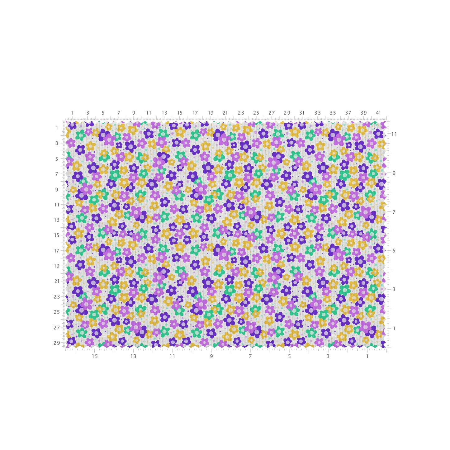Rib Knit Fabric RBK2651 Mardi Gras