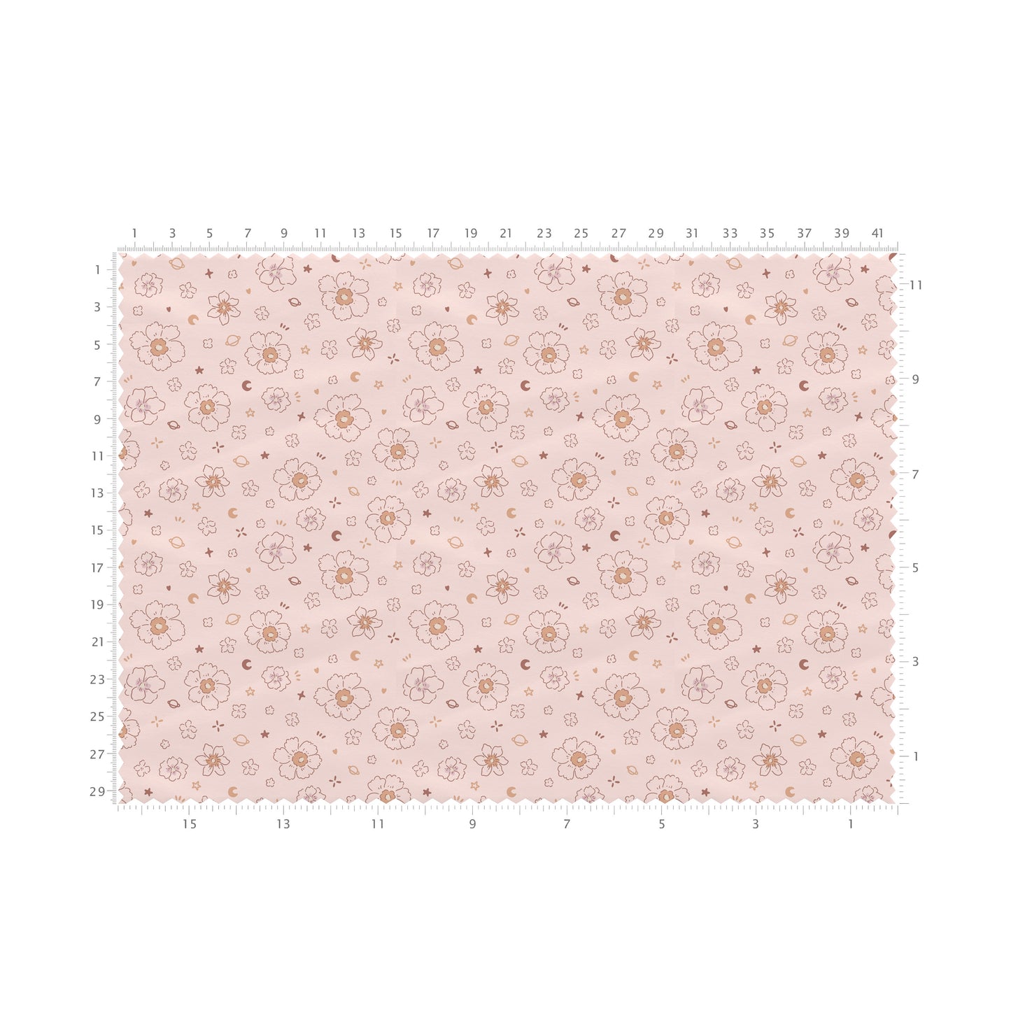 100% Cotton Fabric By the Yard Printed in USA Cotton Sateen -  Cotton CTN2655 Floral