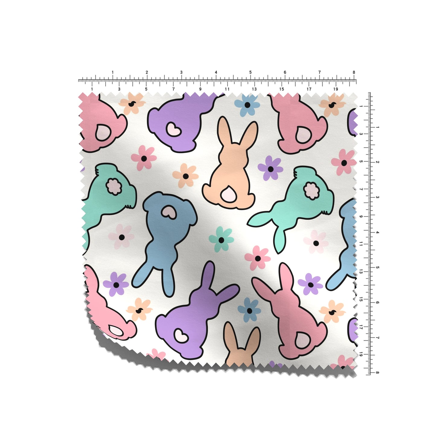 100% Cotton Fabric By the Yard Printed in USA Cotton Sateen -  Cotton CTN2633 Easter