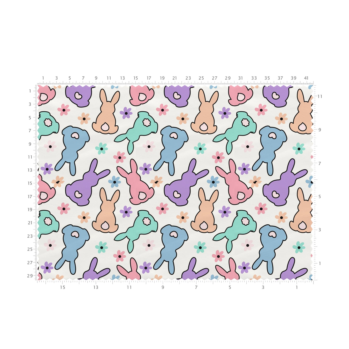 100% Cotton Fabric By the Yard Printed in USA Cotton Sateen -  Cotton CTN2633 Easter