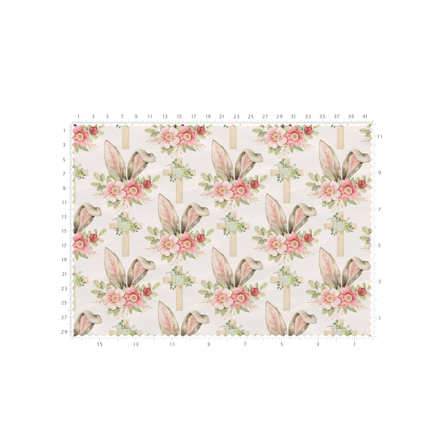 100% Cotton Fabric By the Yard Printed in USA Cotton Sateen -  Cotton CTN2640 Easter