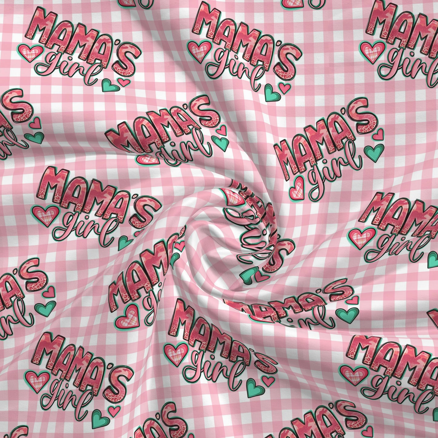 100% Cotton Fabric By the Yard Printed in USA Cotton Sateen -  Cotton CTN2643 Mama&#39;s Girl