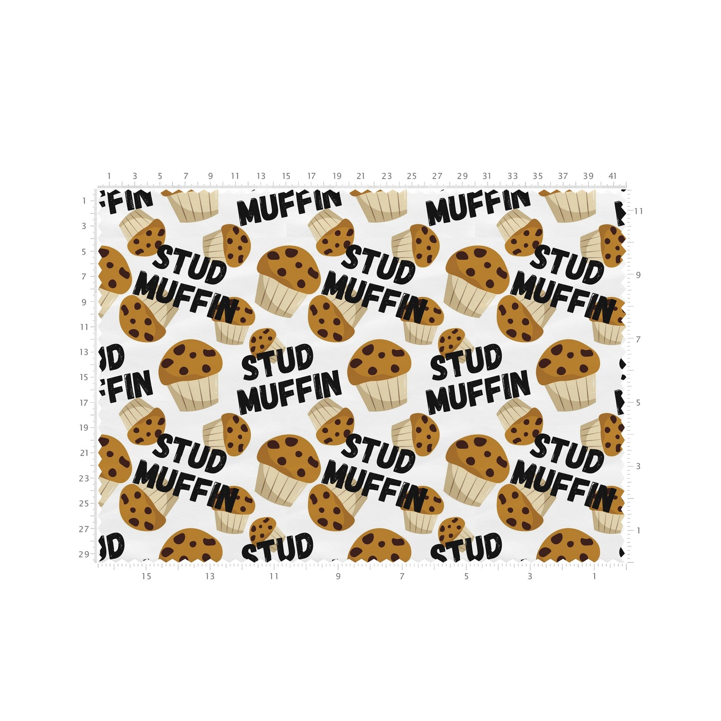 100% Cotton Fabric By the Yard Printed in USA Cotton Sateen -  Cotton CTN2644 Stud Muffin