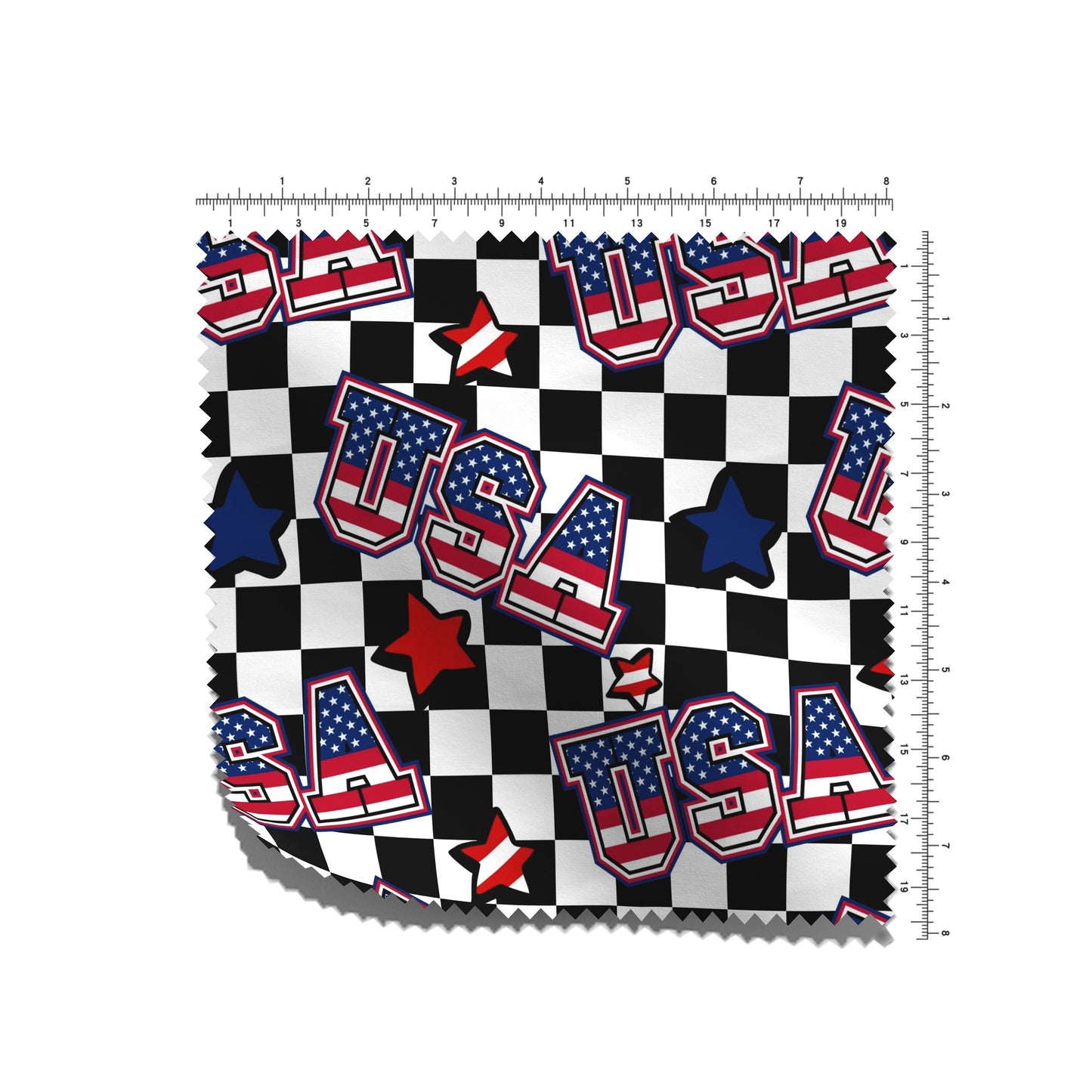 100% Cotton Fabric By the Yard Printed in USA Cotton Sateen -  Cotton CTN2648 USA 4th of July