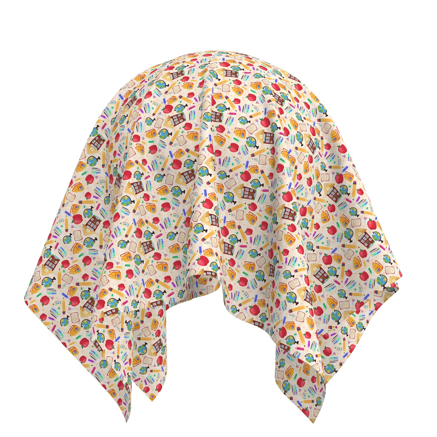 100% Cotton Fabric By the Yard Printed in USA Cotton Sateen -  Cotton CTN2652 Back to School